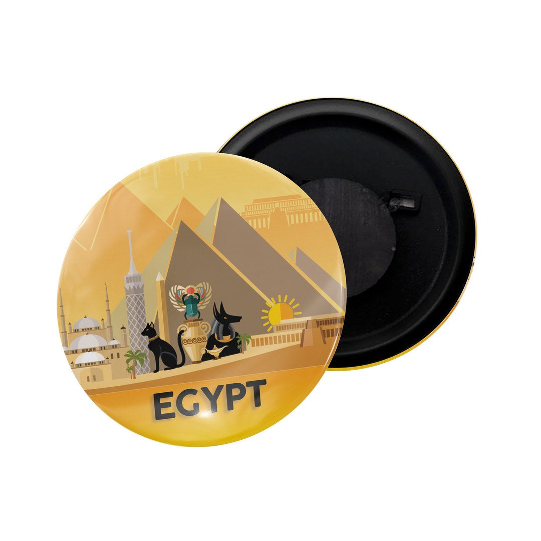 dhcrafts Fridge Magnet Multicolor Egypt D3 Glossy Finish Design Pack of 1